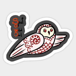 Soul Of Wild Owl Sticker